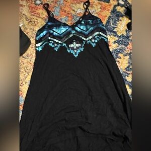 Sequin spaghetti strap swim coverup